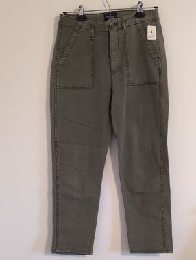 American Eagle Outfitters Olive Utility Chinos - Straight Fit